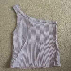 SUPER COMFY purple Nikibiki one shoulder tank
